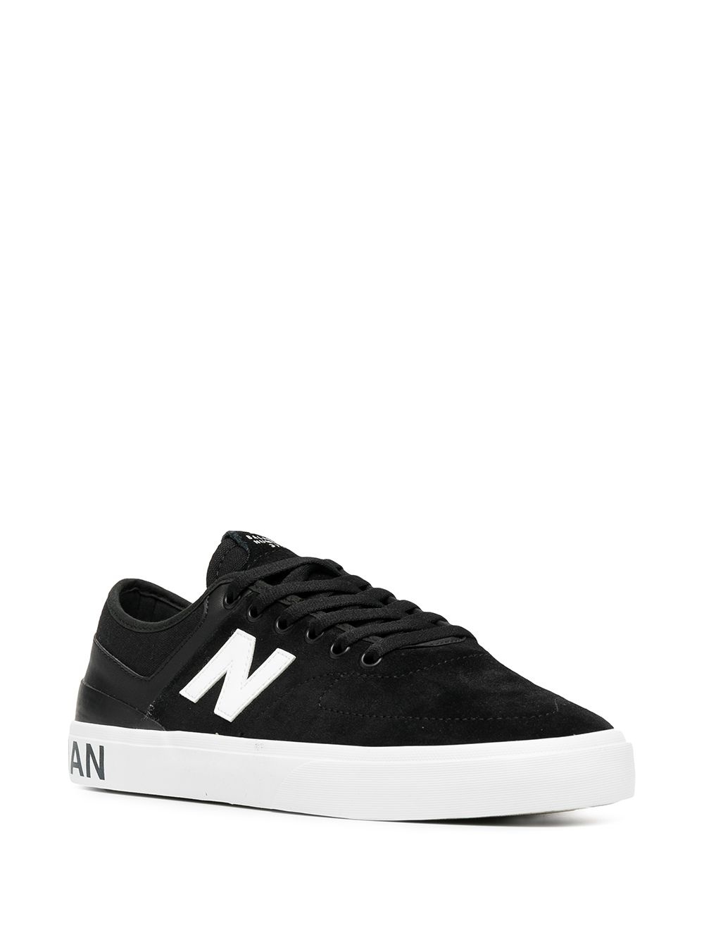 side contrasting logo sneakers - 2