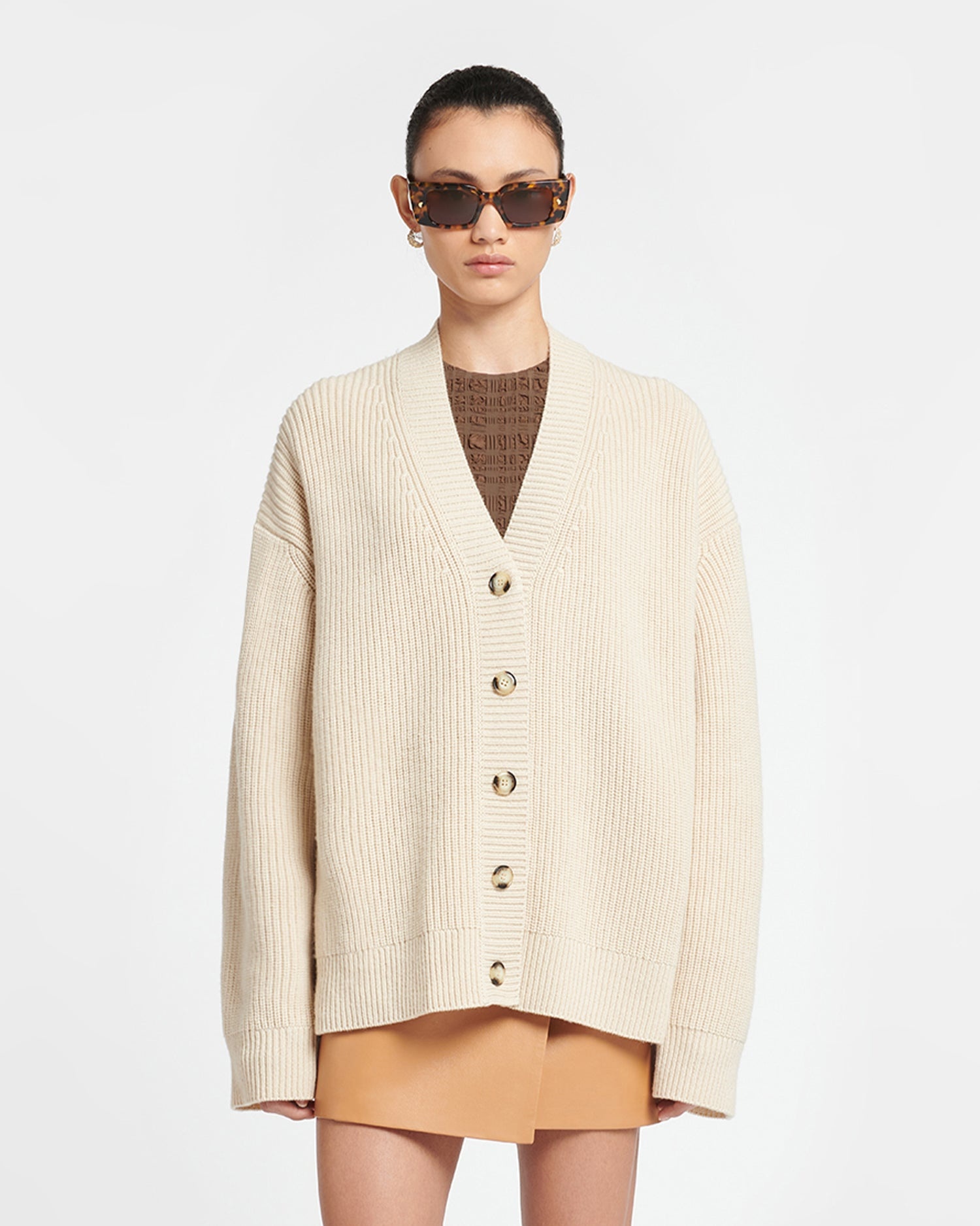 Cashmere-Blend Cardigan - 3