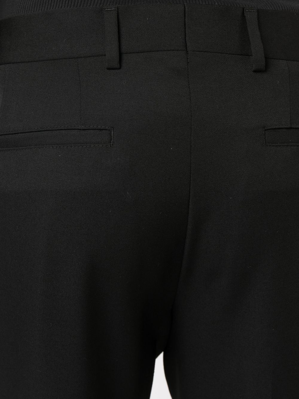 mid-rise slim-cut trousers - 5