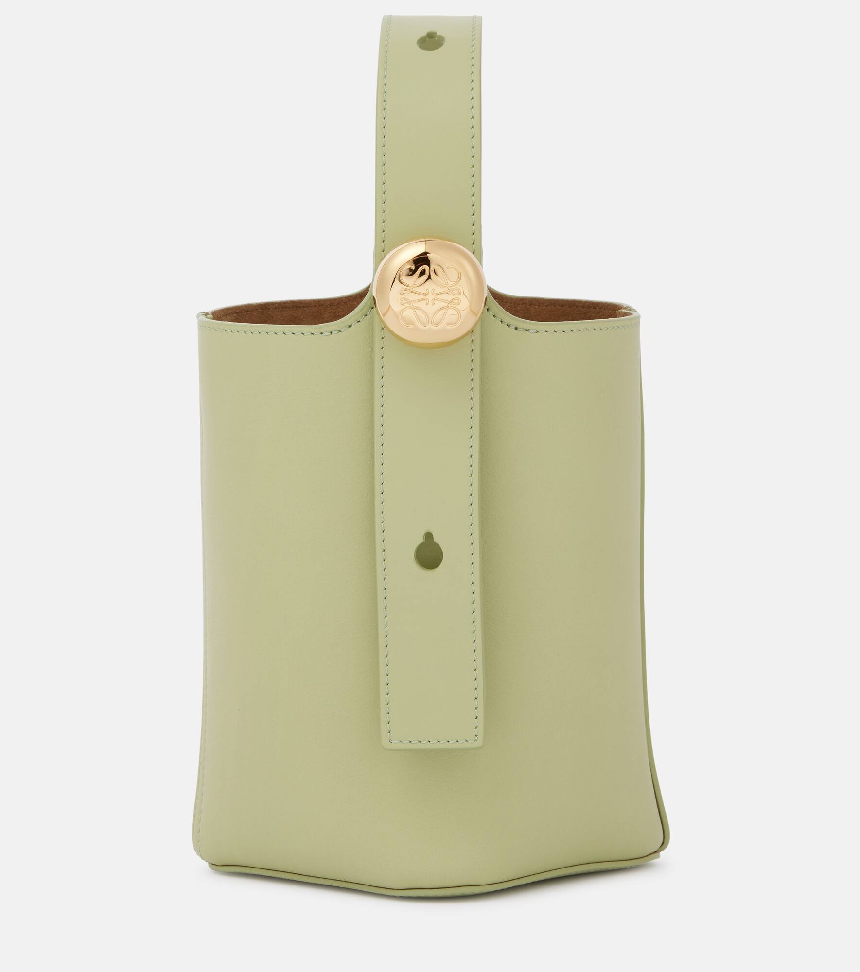 Pebble Mini leather bucket bag - 1