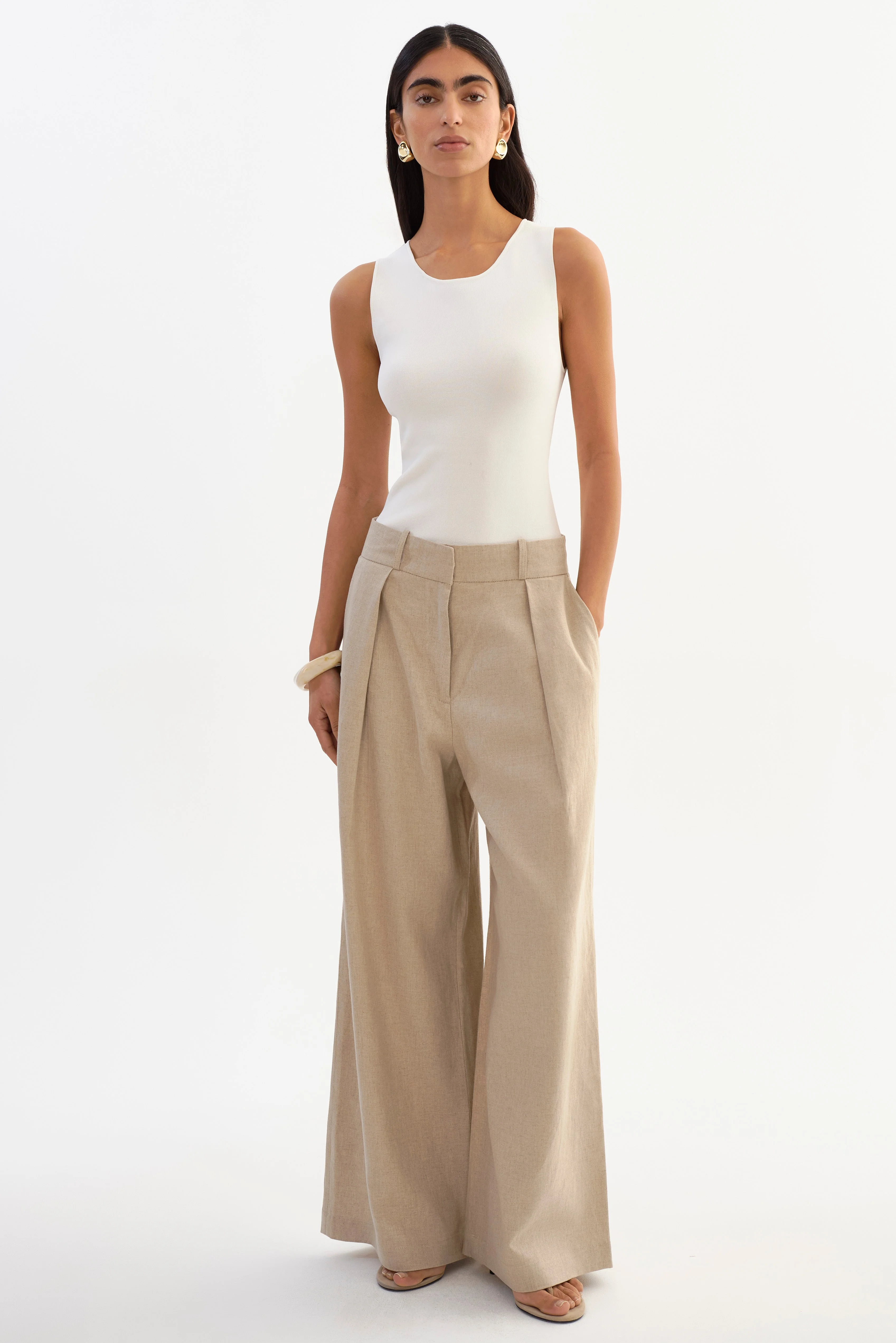 MIRIAM | Wide-Leg Linen Pants - 1