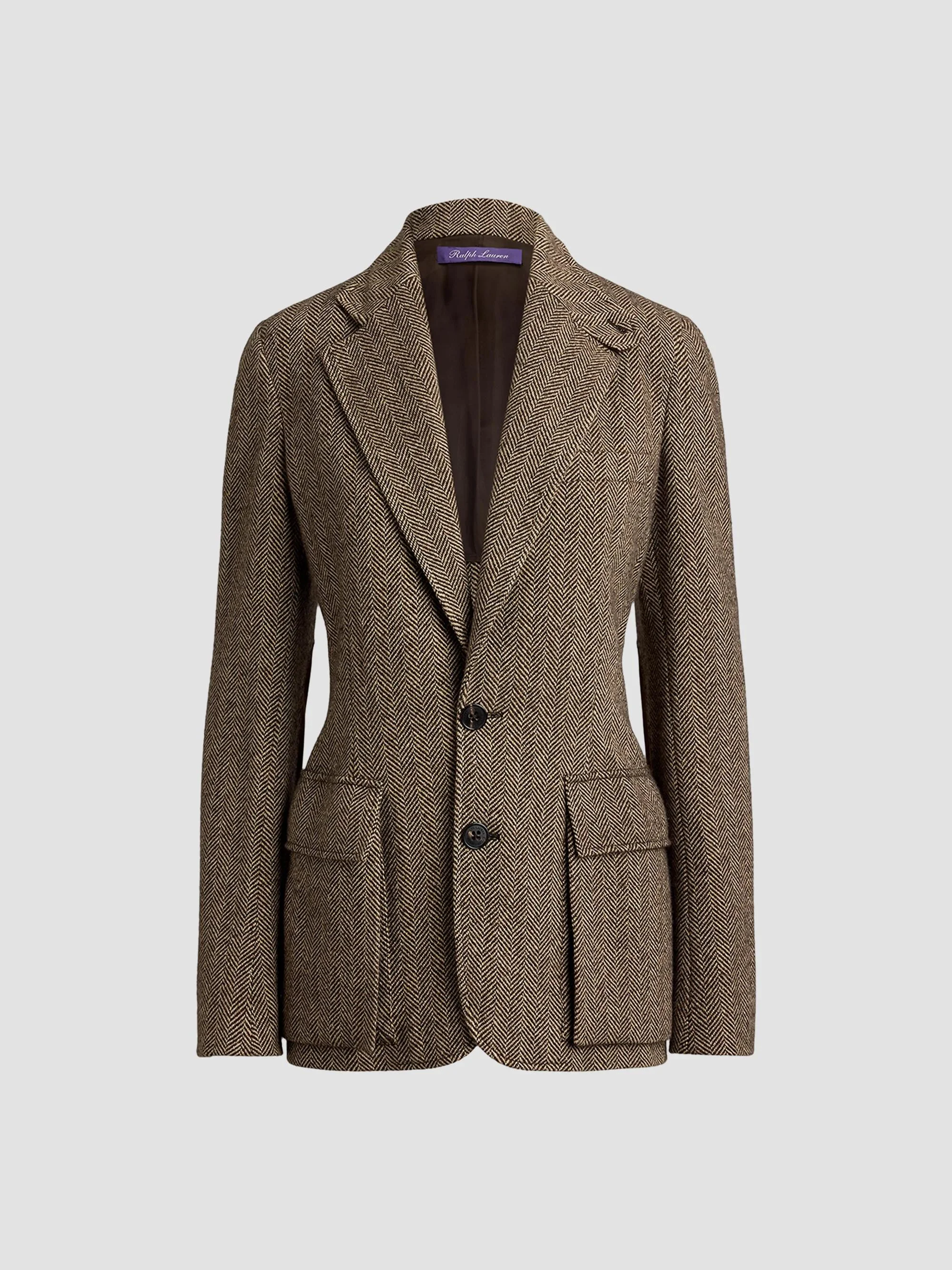 Women's Preston II Herringbone Tweed Blazer - Brown - 1