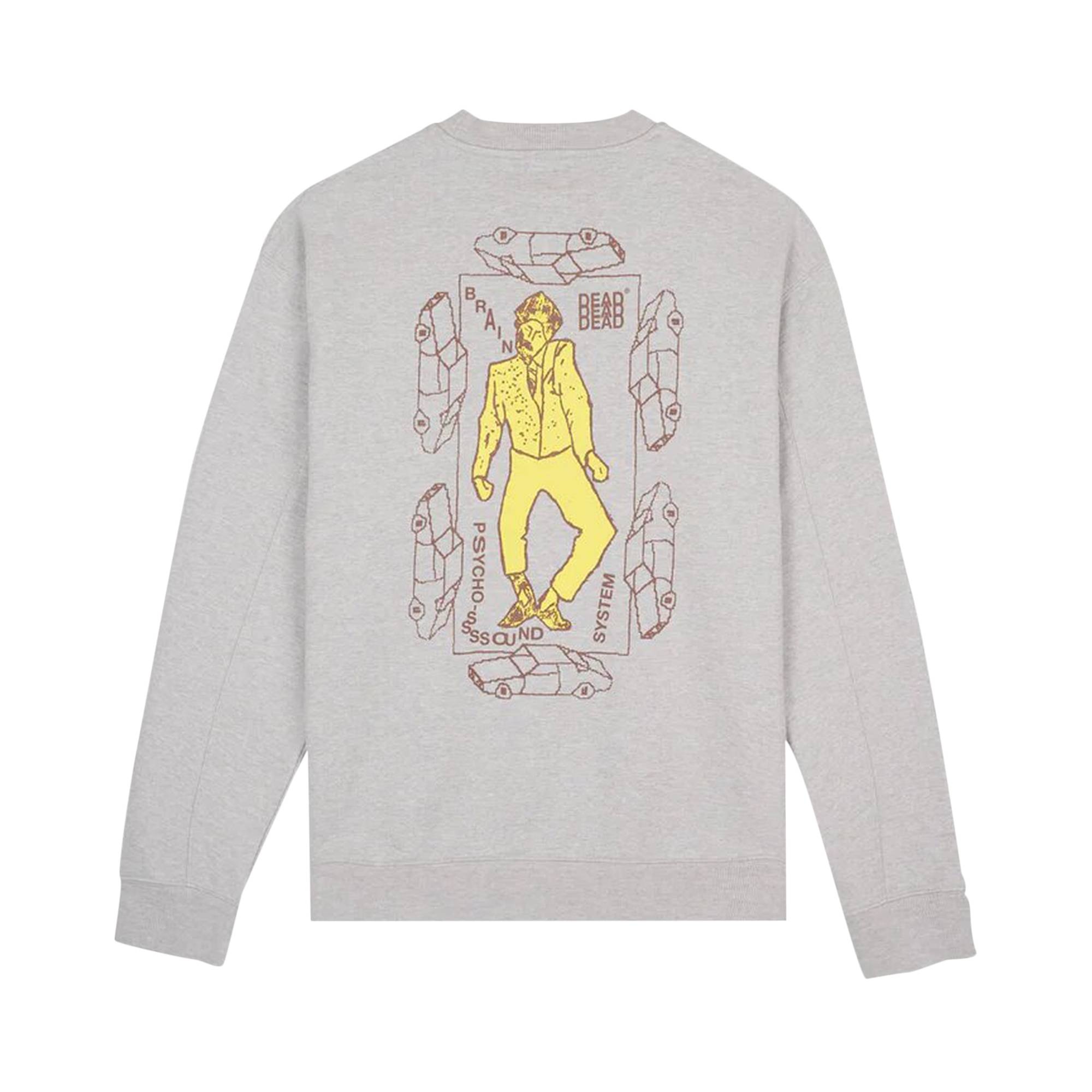 Brain Dead Progressive Artistry Crewneck Sweatshirt 'Heather Grey' - 2
