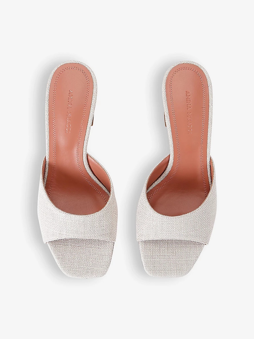 Lupita 70 canvas heeled mules - 2