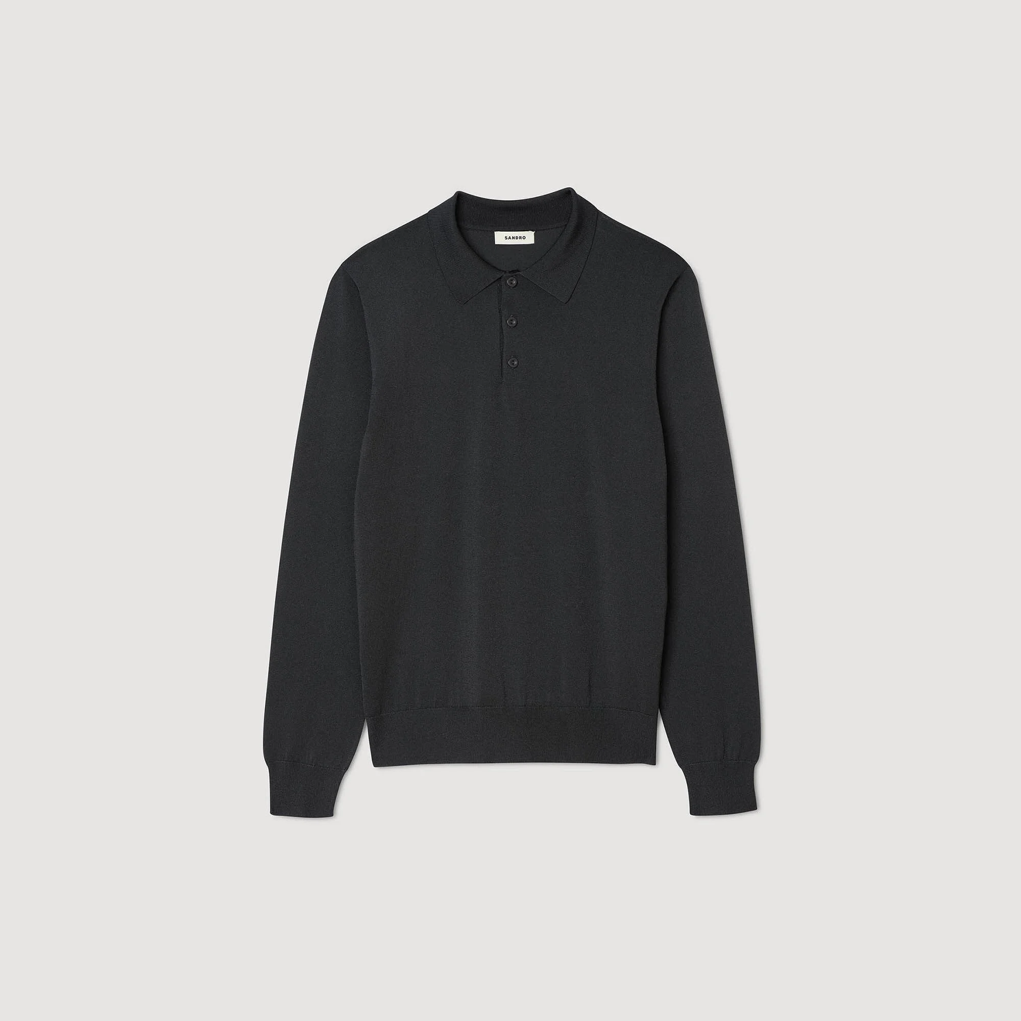 RIBBED POLO SHIRT - 1