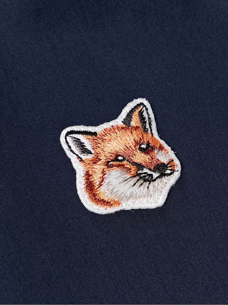 Logo-Appliquéd Cotton-Blend Harrington Jacket 3