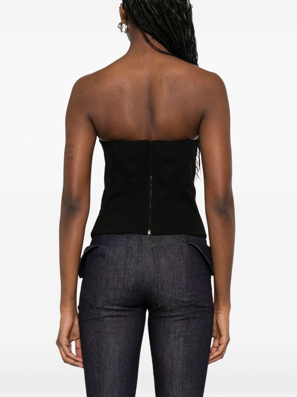 sleeveless corset top - 4