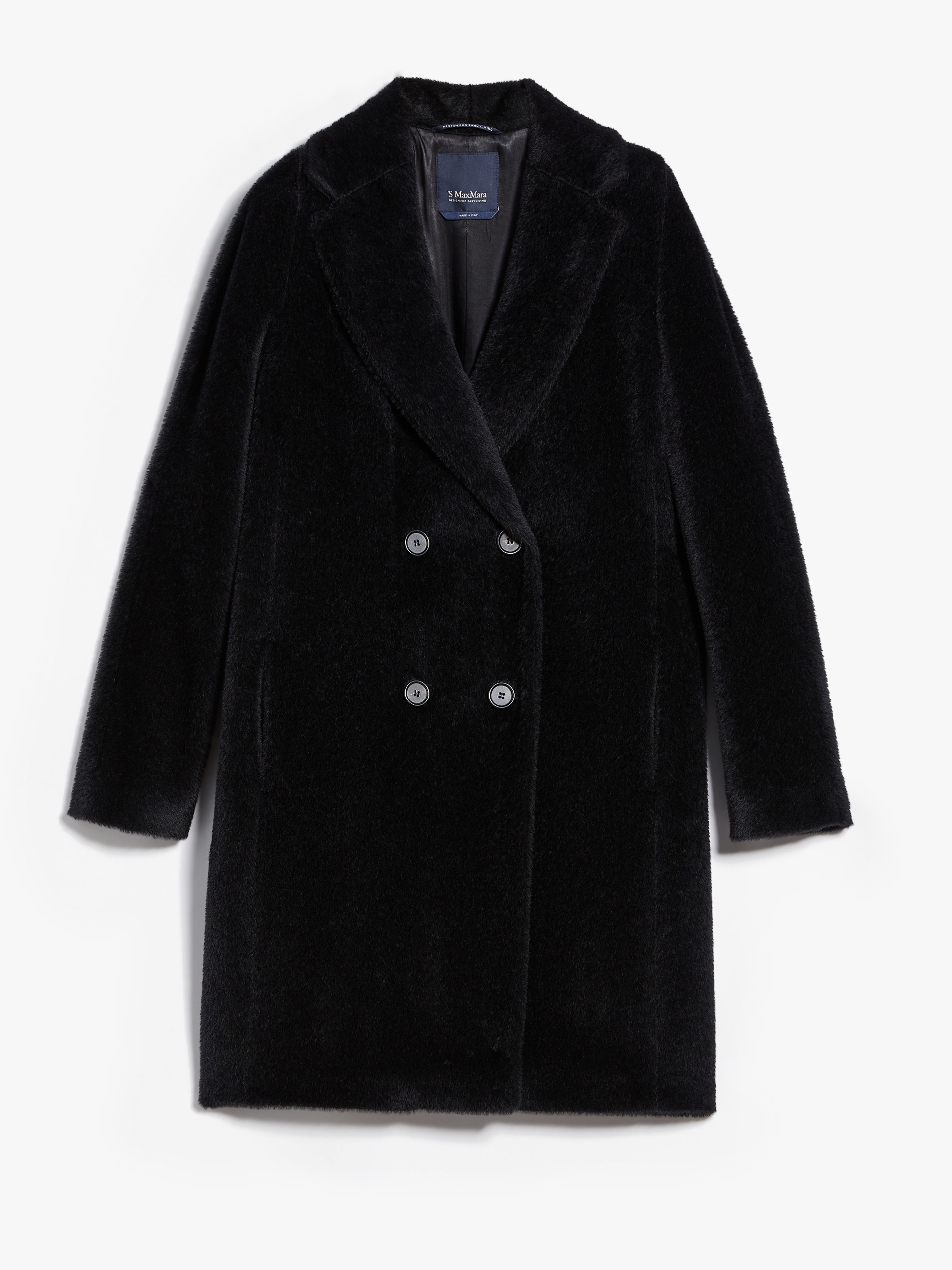 Max Mara ROSETO Double-breasted teddy coat | REVERSIBLE