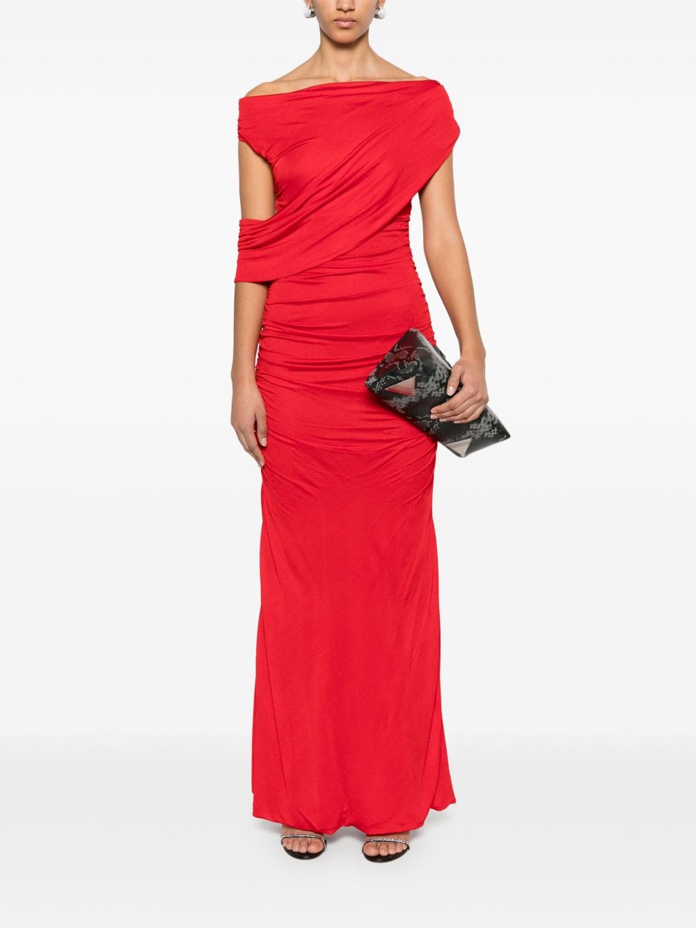 ruched maxi dress - 2