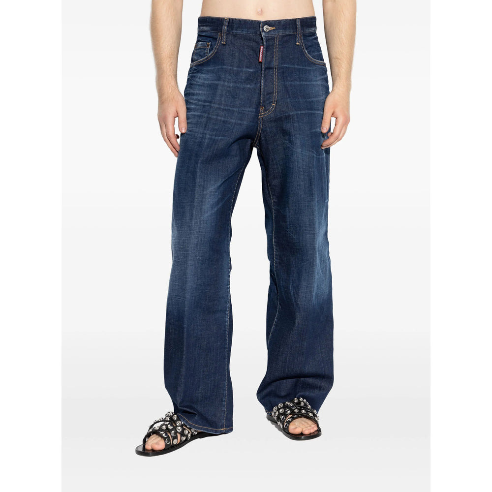 Dsquared2 Blue Denim - Wide-Leg Jeans Men - 2