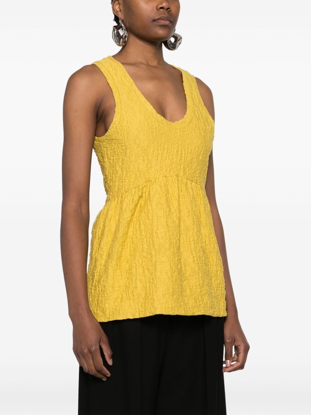 gaufre cotton tank top - 3