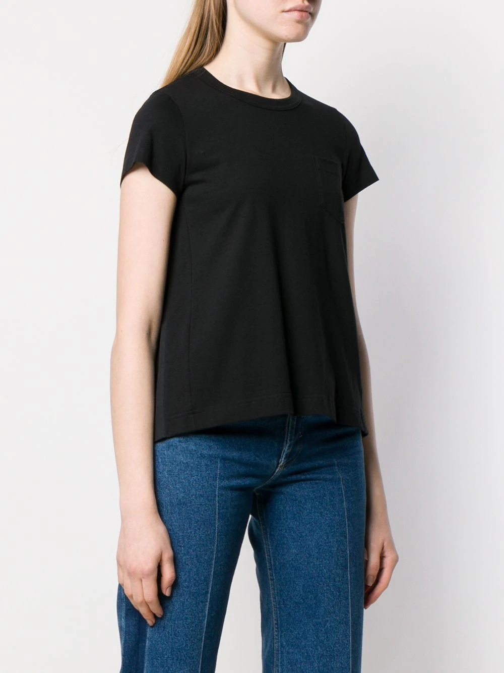 pleated back T-shirt - 4