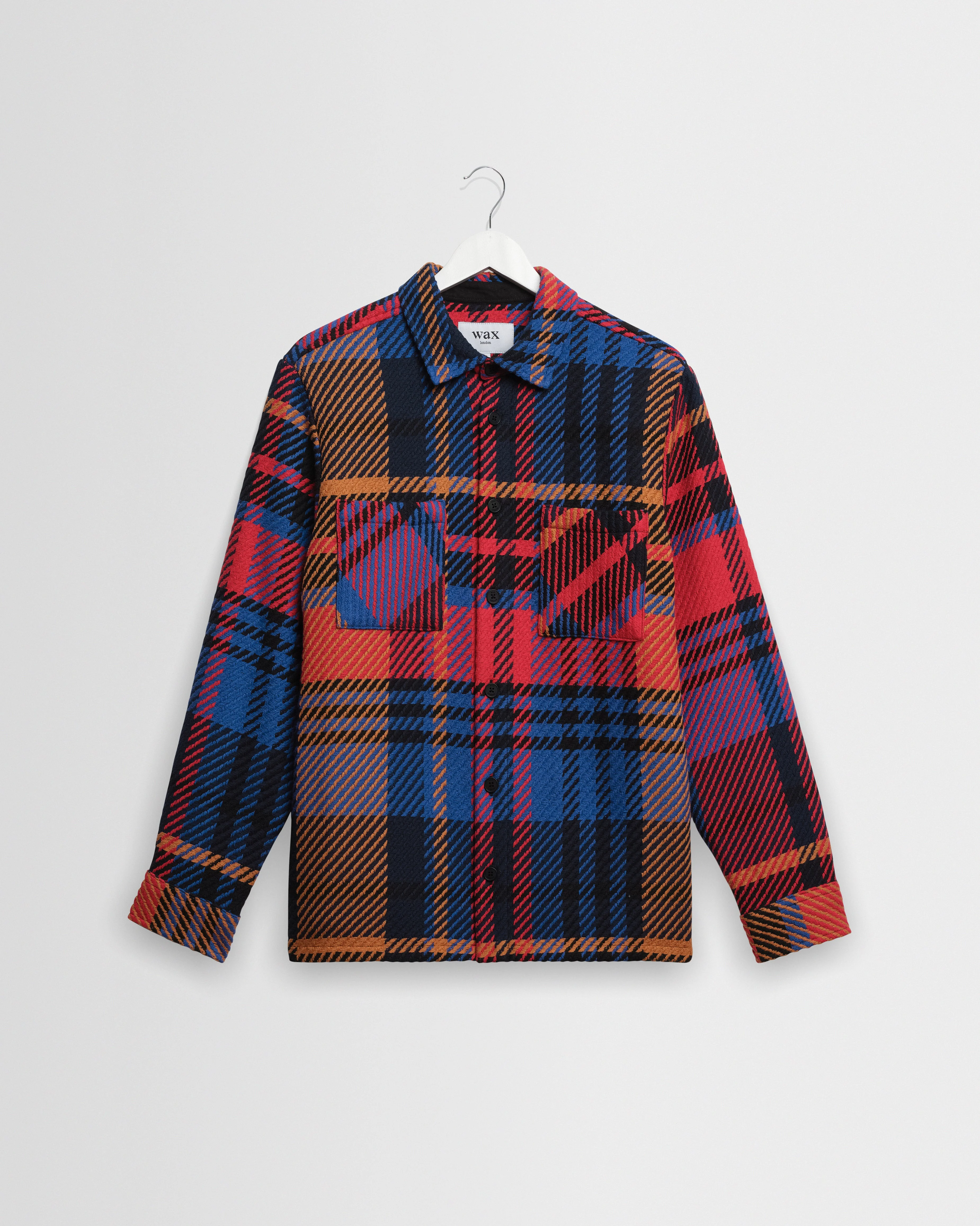 Whiting - Purple And Red Bold Check Overshirt - 1