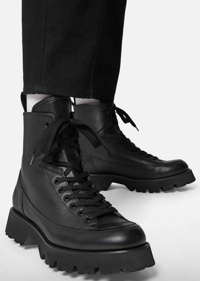 VERSACE Leonidas Leather Boots outlook