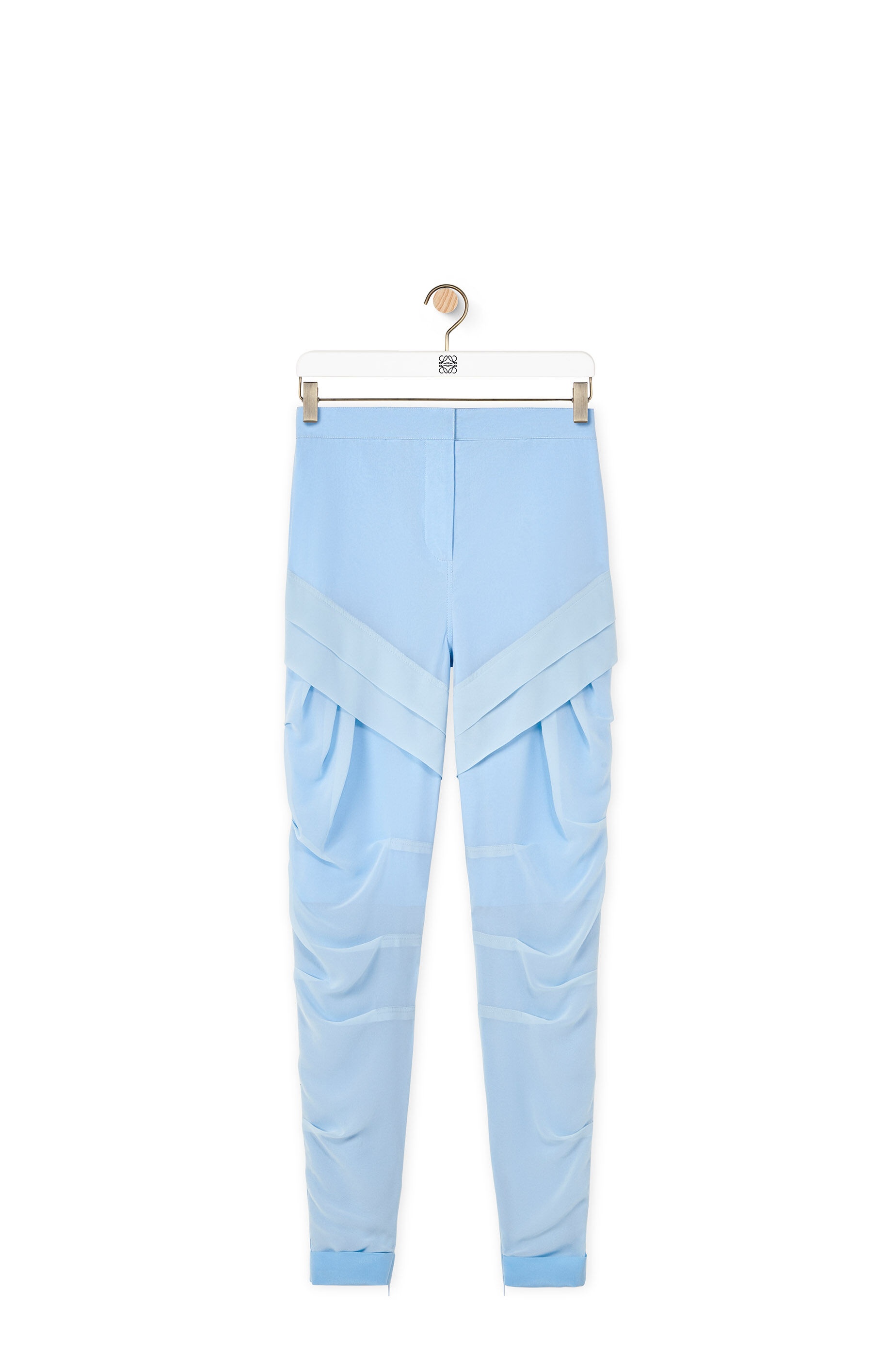 Pleated trousers in silk - 1