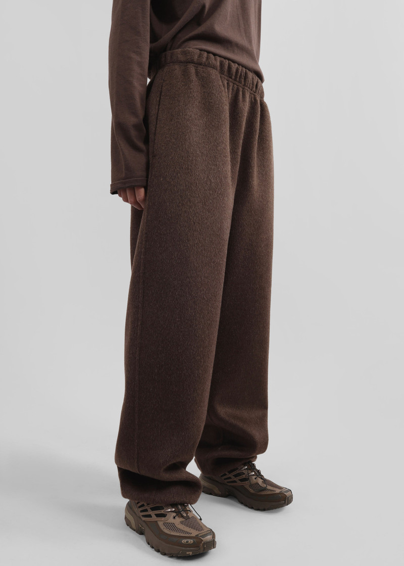 Delancey Wool Joggers - Brown Melange 7