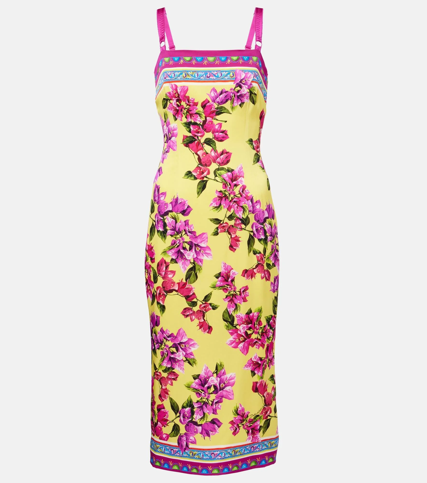 Taormina floral silk-blend midi dress - 1