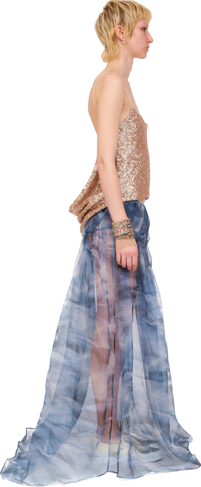 ROSE GOLD SEQUIN MEOW TOP 6