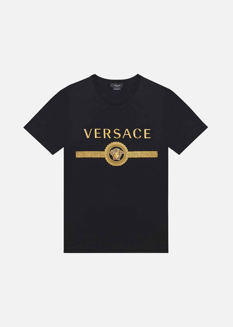 Embroidered Medusa Logo T-Shirt 1