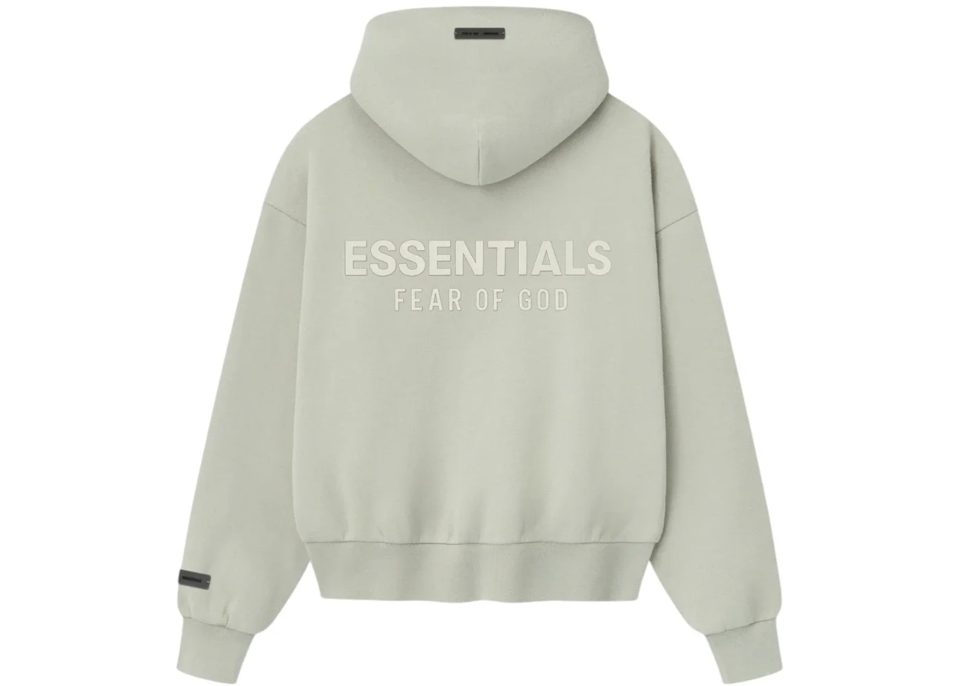 Fear of God Essentials Womens Classic Fleece Zip-Up Hoodie Abbey Stone - 1