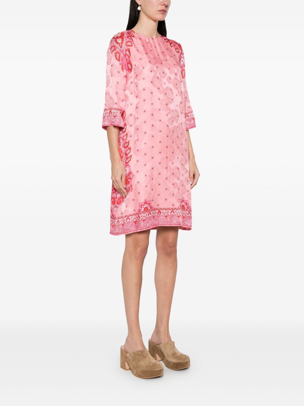 paisley-print mini dress - 3