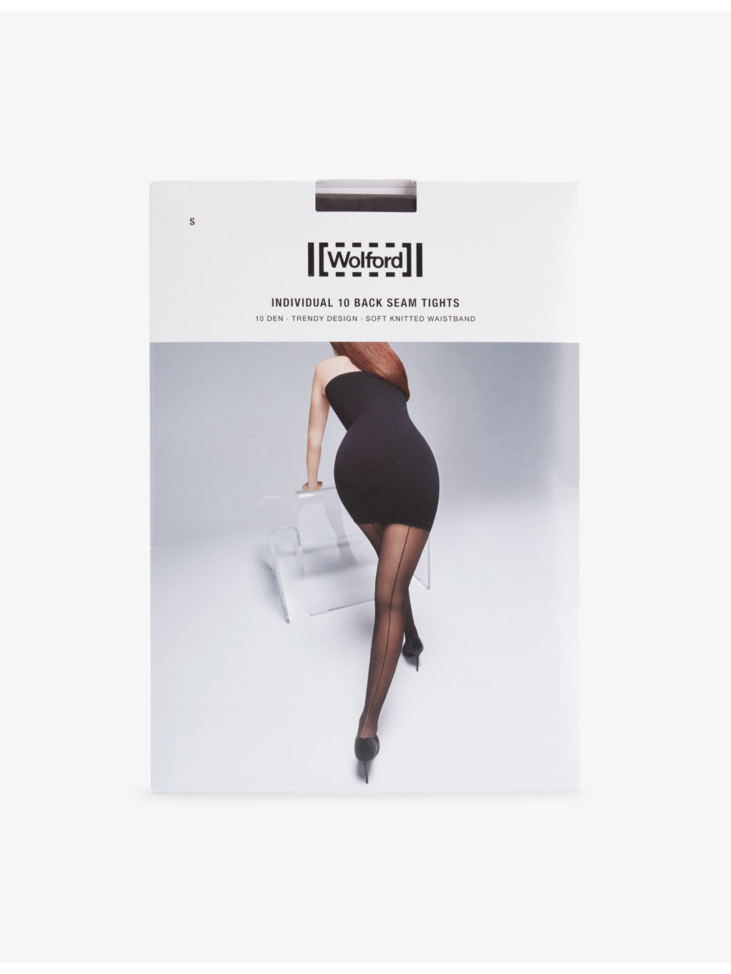 Individual 10 Back Seam Stretch-Woven Tights - 1