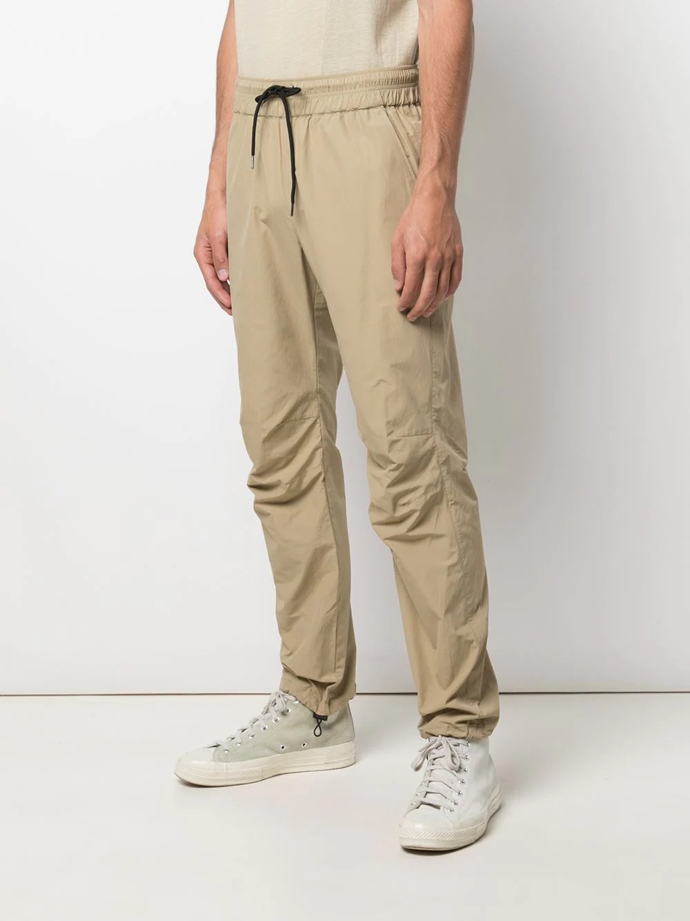 drawstring straight-leg trousers - 3