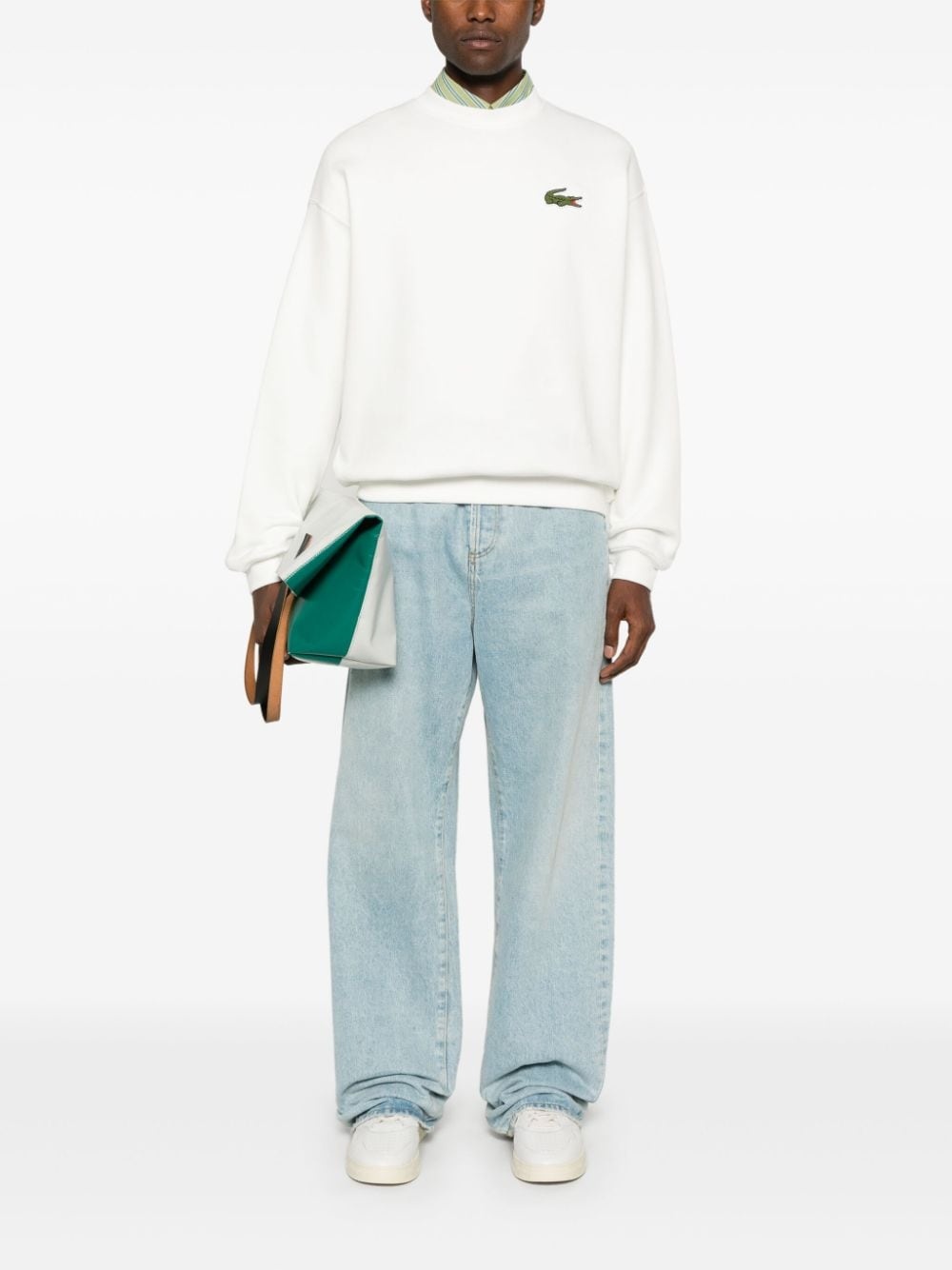 logo-patch sweatshirt - 2