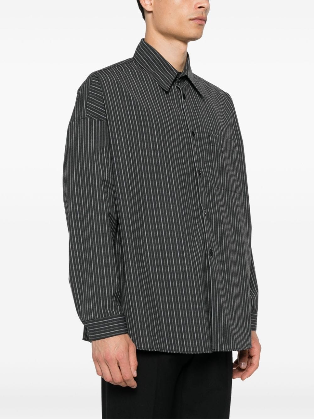 logo-patch shirt - 3