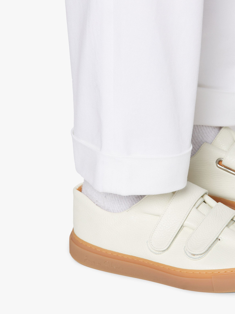 FIELD WHITE DRILL COTTON CHINO TROSUERS | GTM-202 6