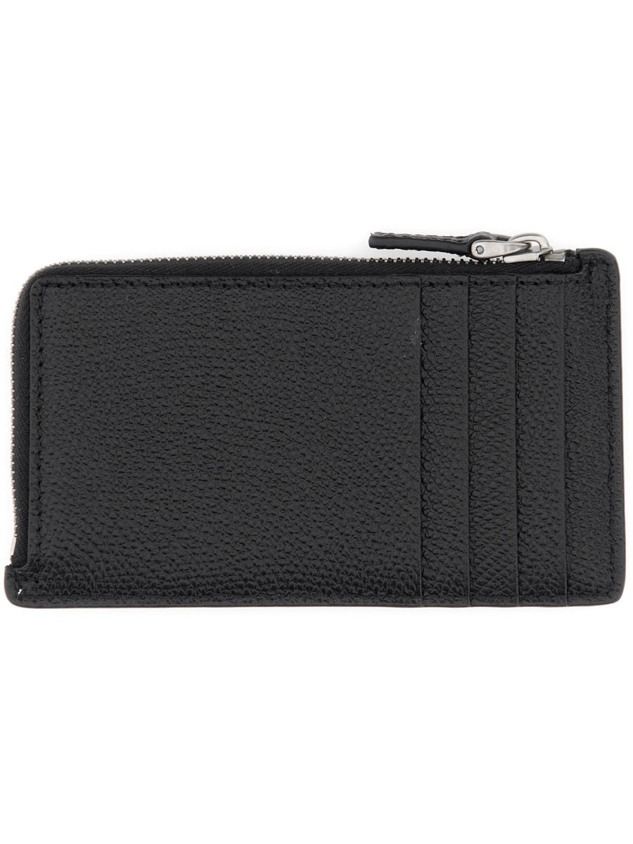 Valentino Garavani Men "Vlogo Signature" Leather Coin Purse - 2