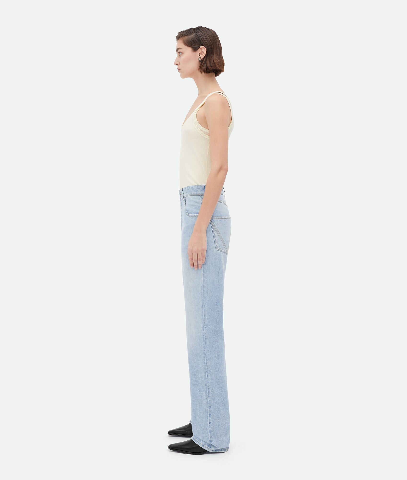 Light-Bleached Boyfriend Denim - 2