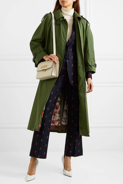 GUCCI Oversized cotton-blend gabardine trench coat outlook