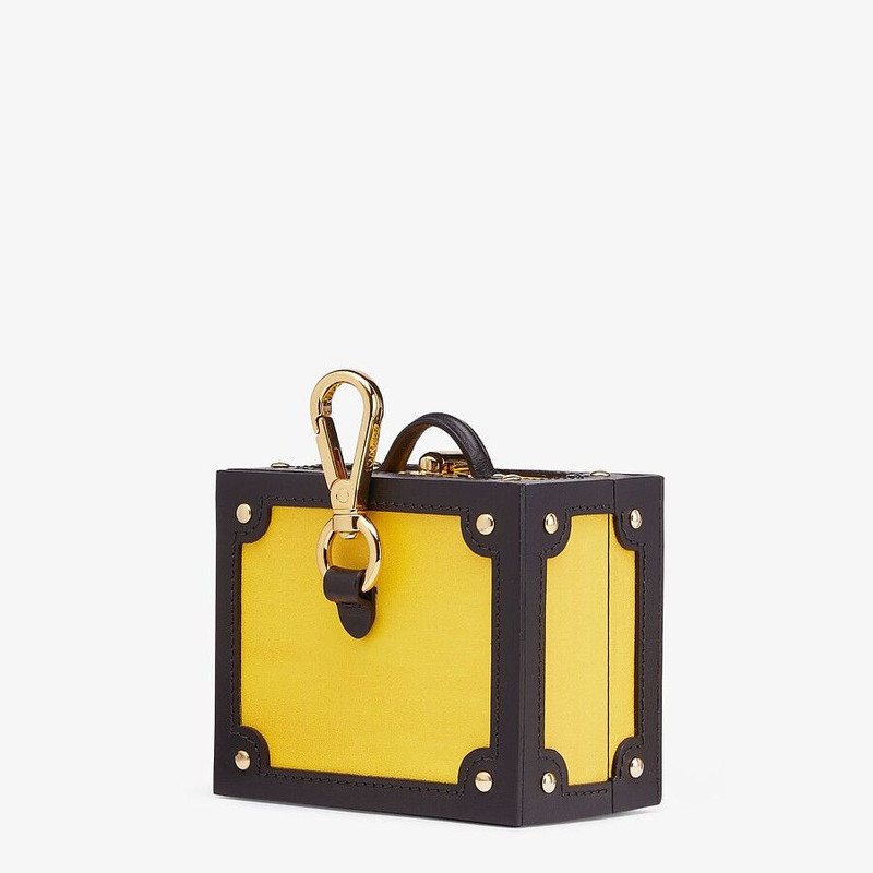 FENDI Yellow leather charm outlook