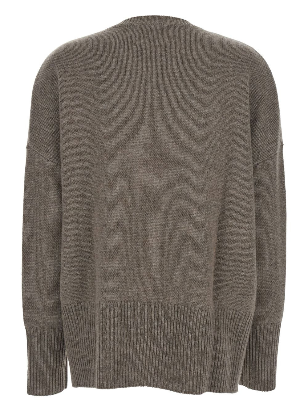 round-neck ribbed sweater - 2