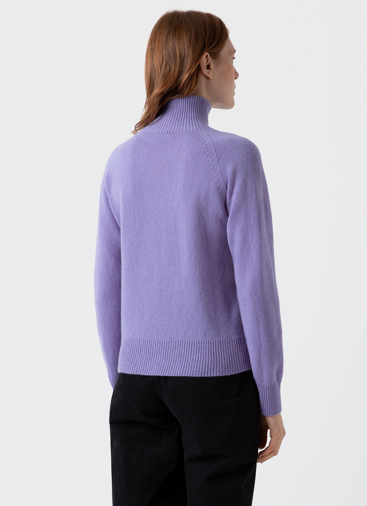 Lambswool Funnel Neck Jumper - 4
