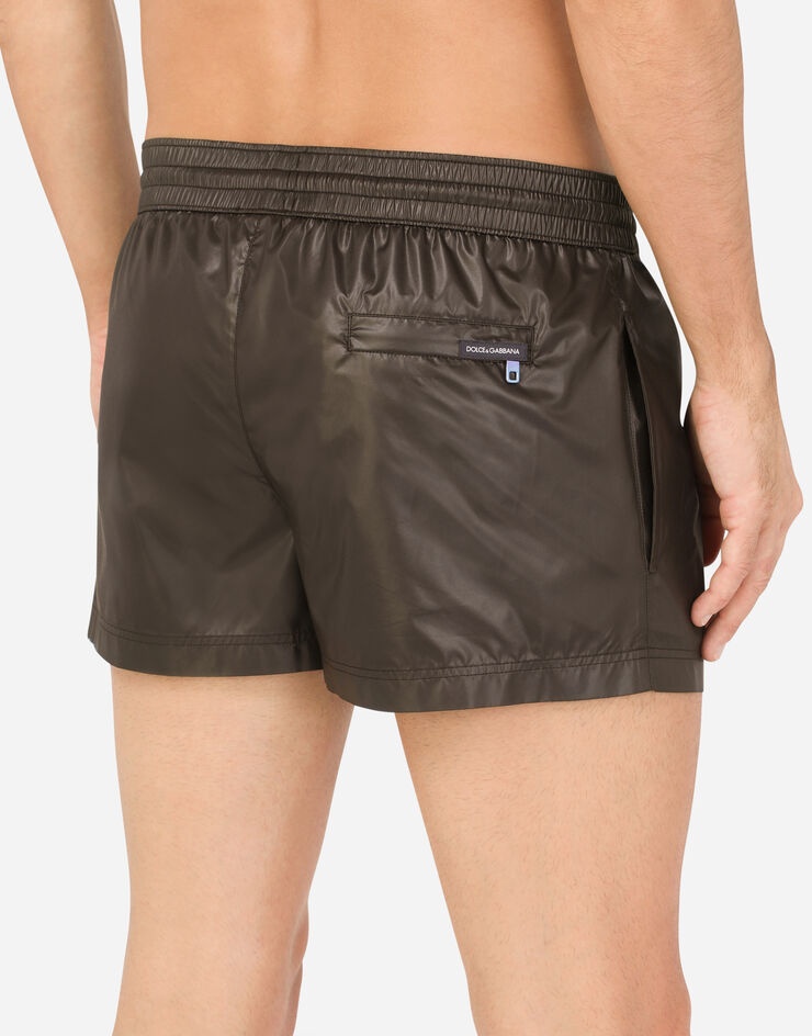 Short swim trunks with side bands - 5