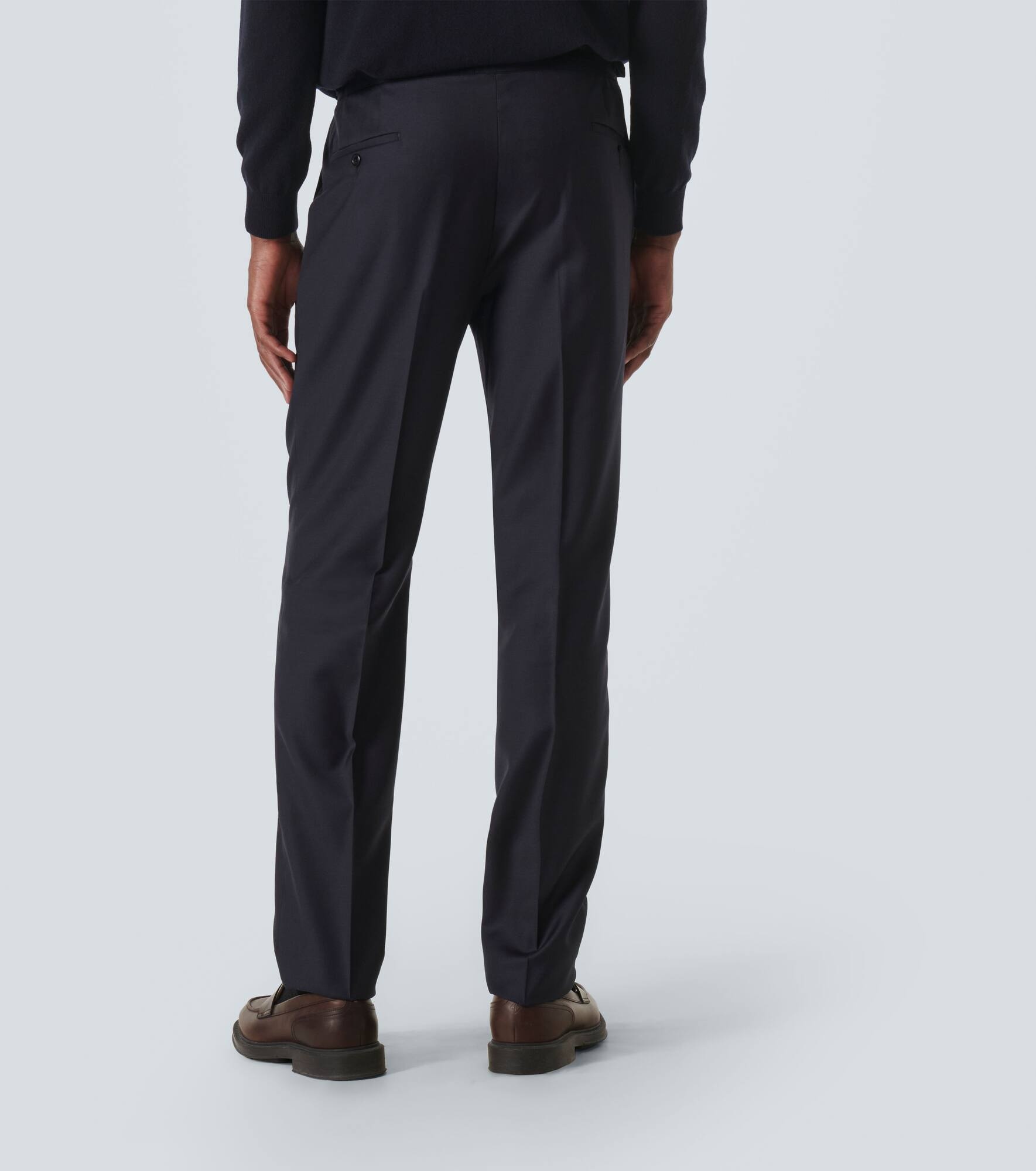 Manny virgin wool straight pants - 4