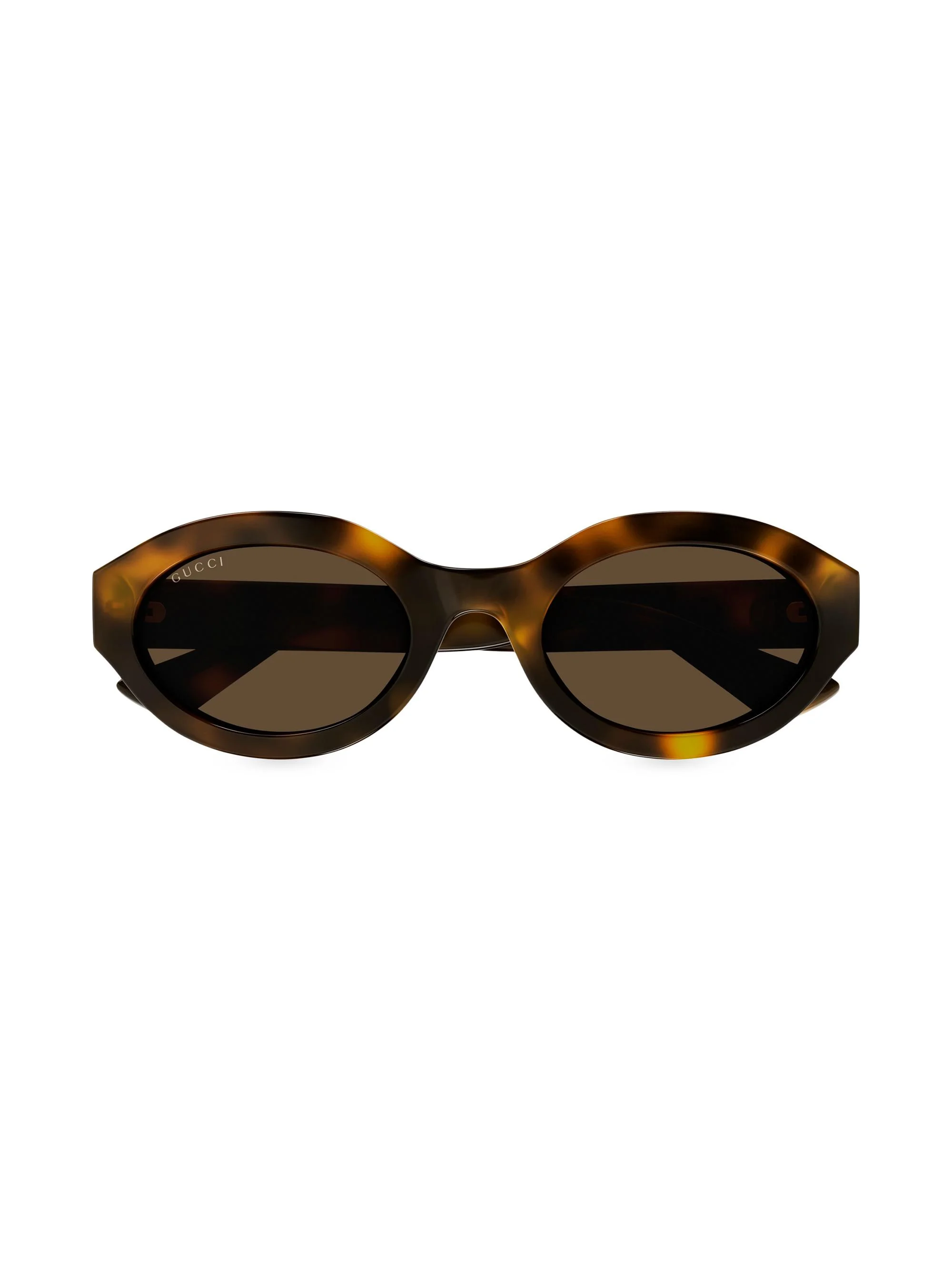Women's Minimal GG 53MM Oval Sunglasses - Havana Brown - 1