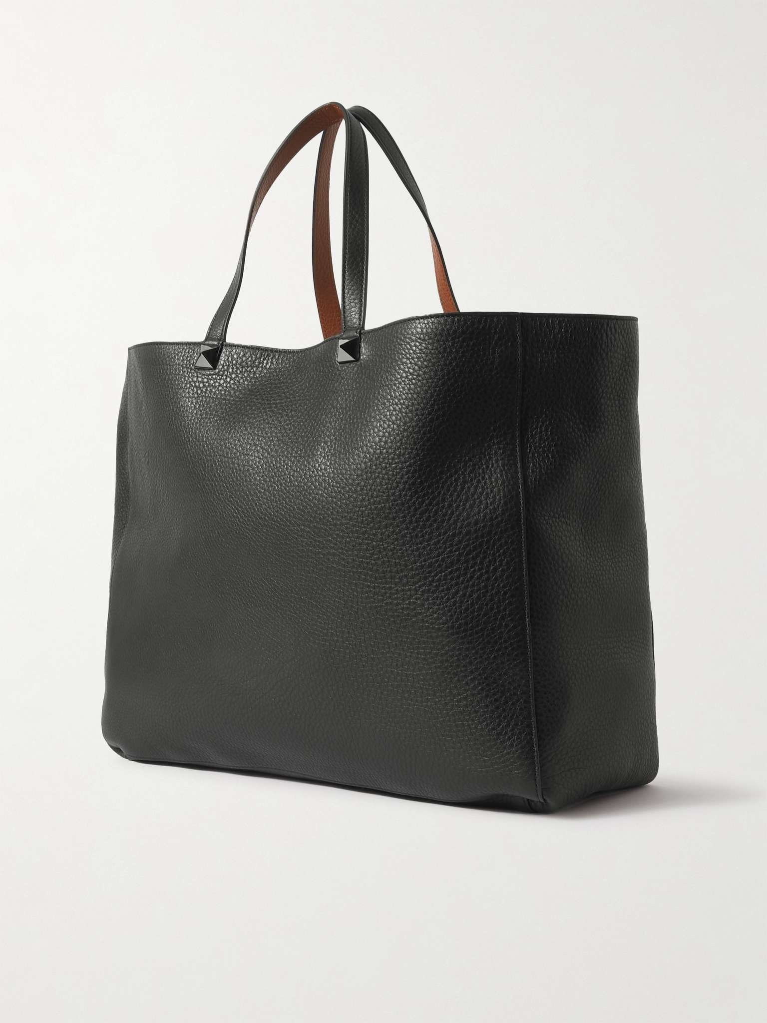 Valentino Garavani Reversible Logo-Debossed Full-Grain Leather Tote Bag - 4
