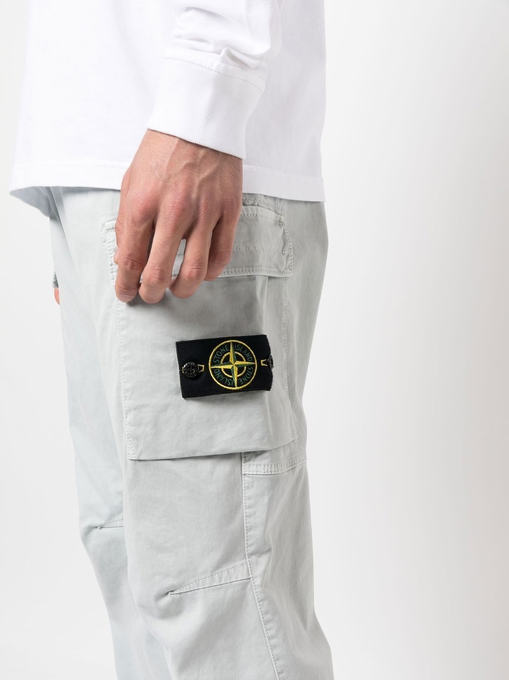 Compass-patch cargo trousers - 5