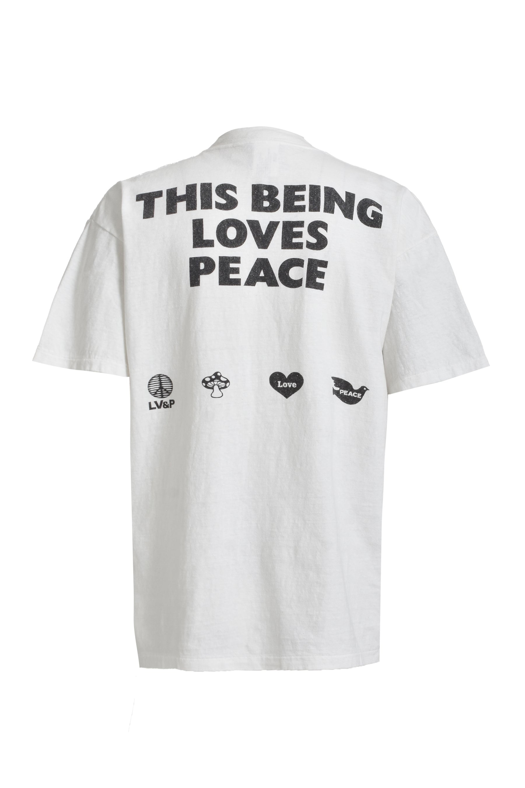 S/S T-SHIRT PEACE / WHT - 2