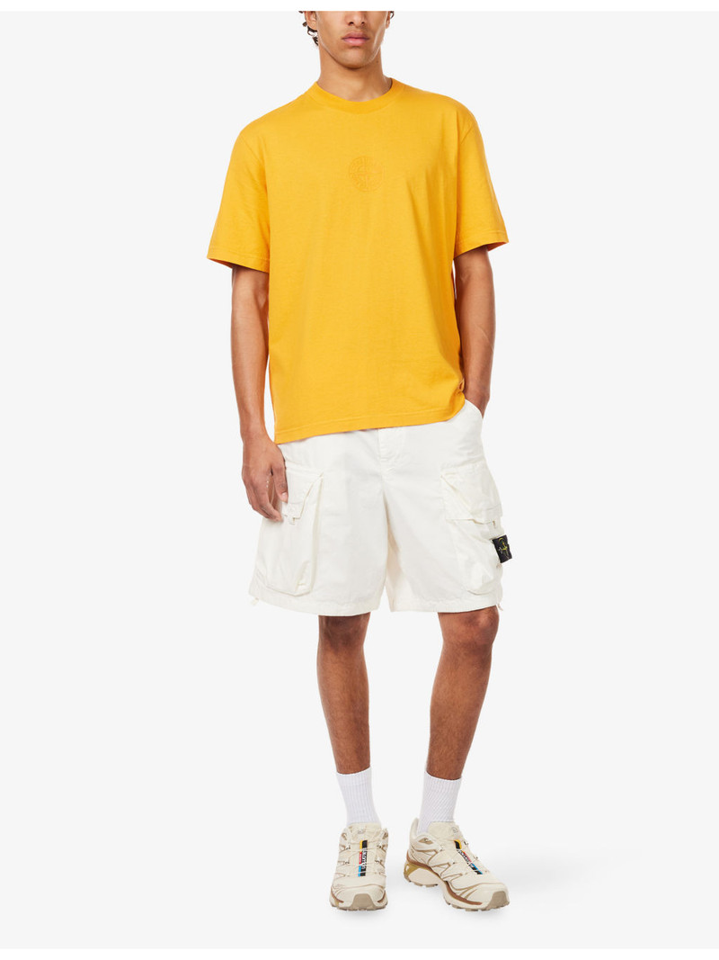 Stone Island Camo Compass-Print Cotton-Jersey T-Shirt outlook