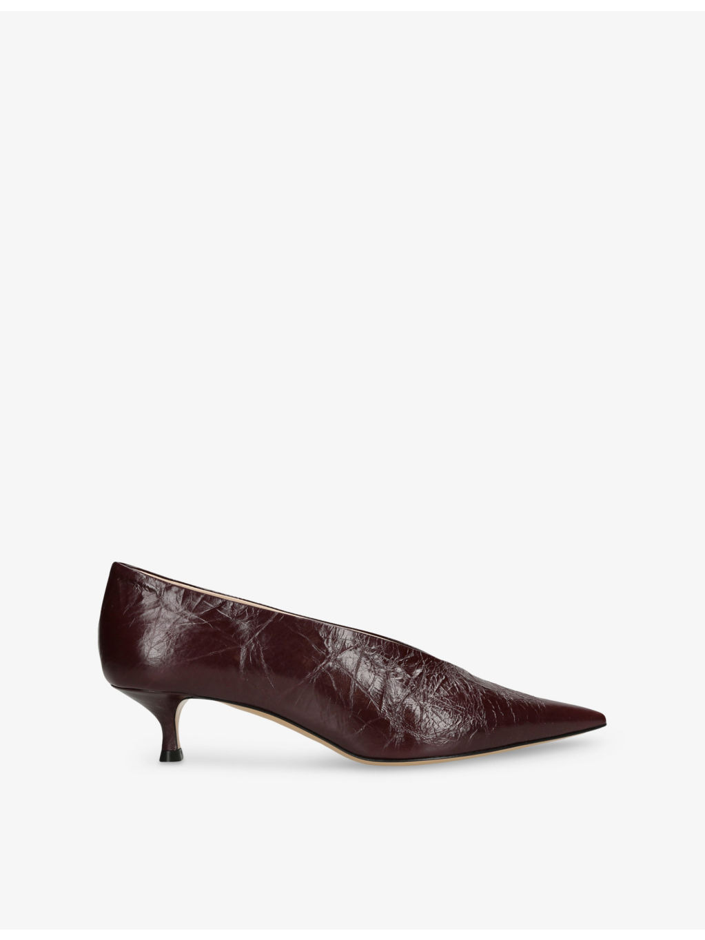 Babouche 35 Leather Kitten-Heel Courts - 1