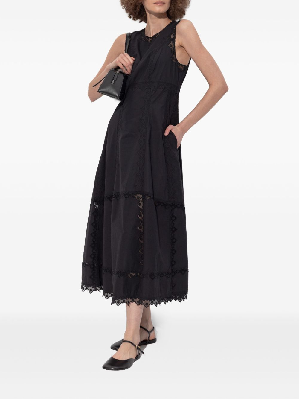 Anela lace-trimmed midi dress - 2
