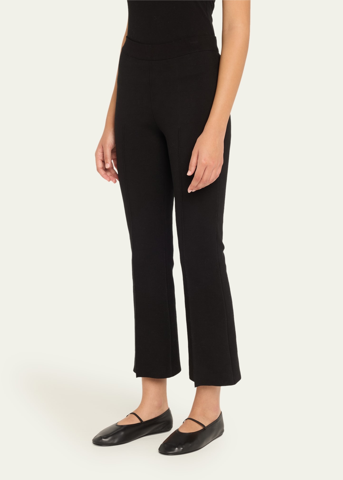 Cropped Kick Flare Pants - 4