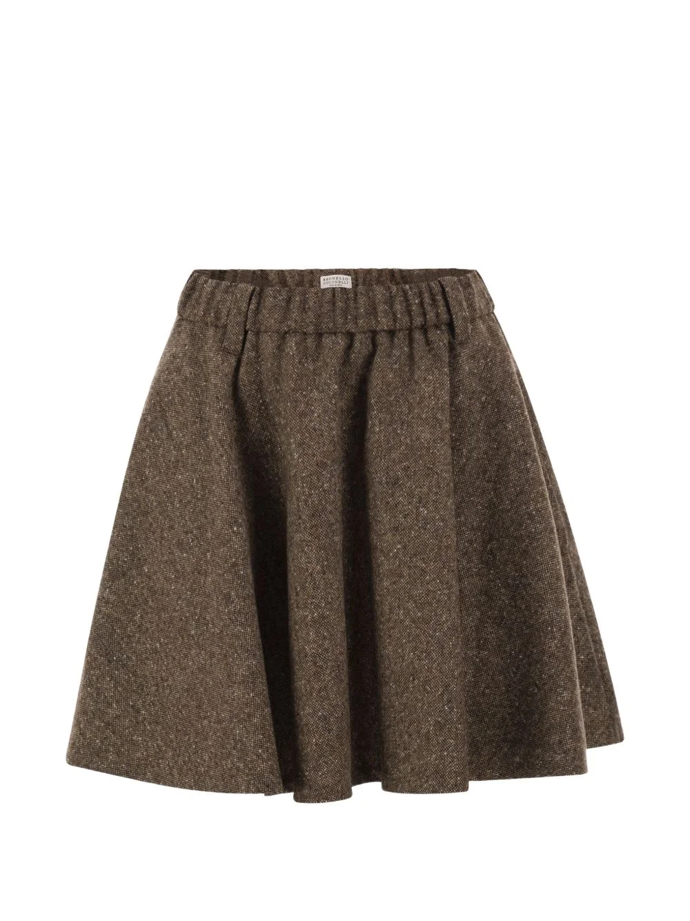 textured flared mini skirt - 1