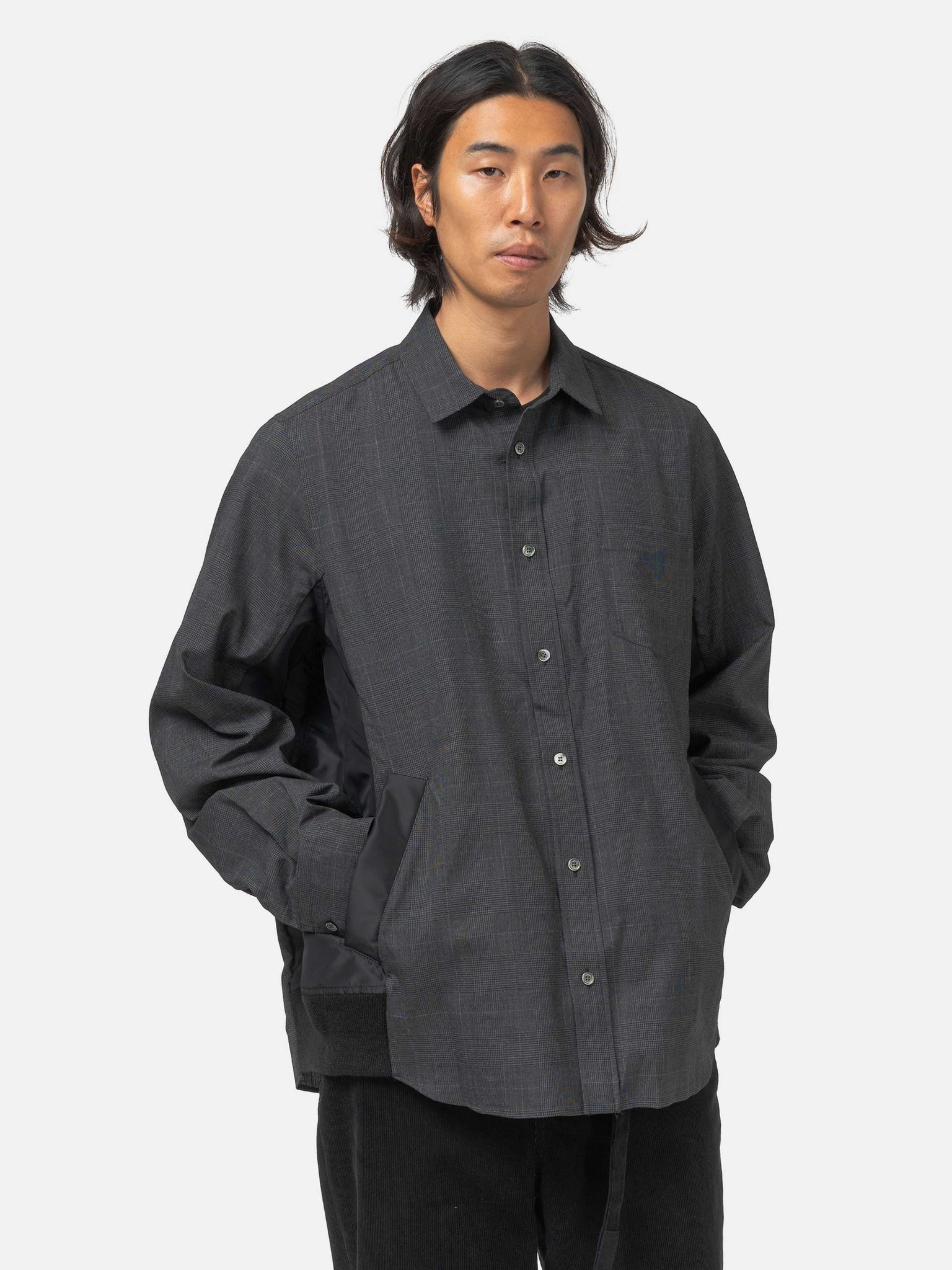 Glen Check Shirt Gray - 4