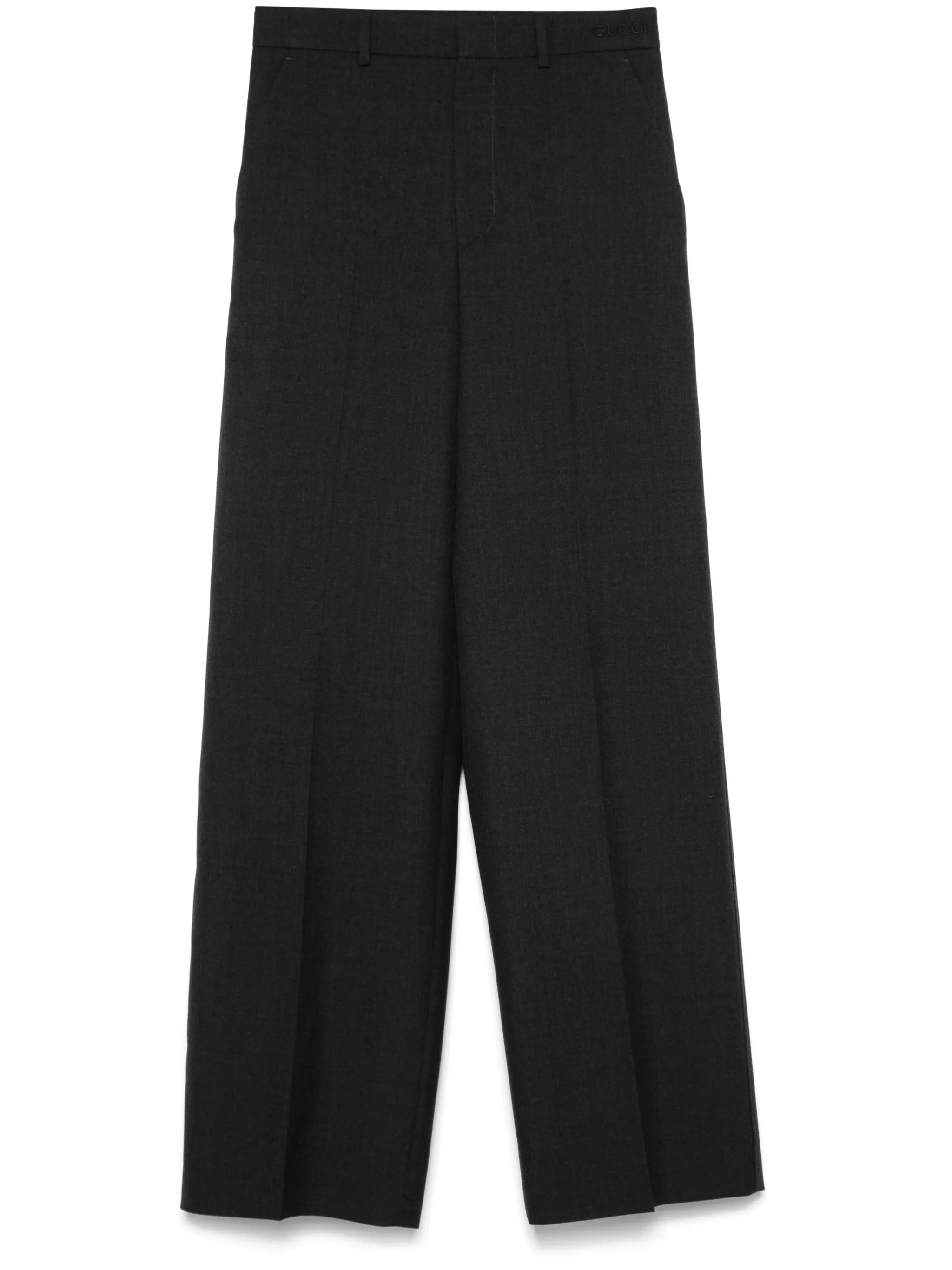 Wool Gabardine Trousers - 1
