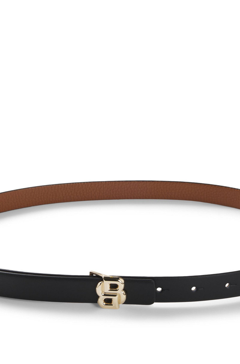 REVERSIBLE LEATHER BELT WITH MONOGRAM BUCKLE 4